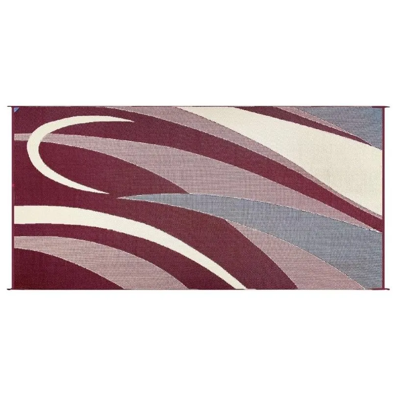 Graphic mat BURG/BLK, 8x16