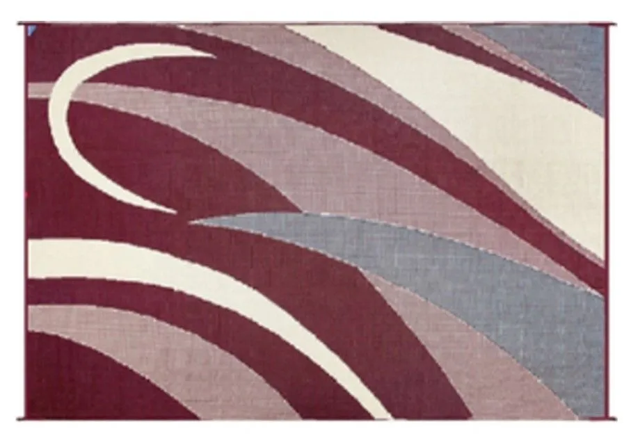 Graphic mat BURG/BLK, 8x20