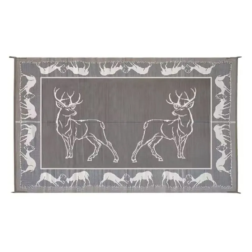 Deer Mat, BLK/BRN/BGE, 9x12