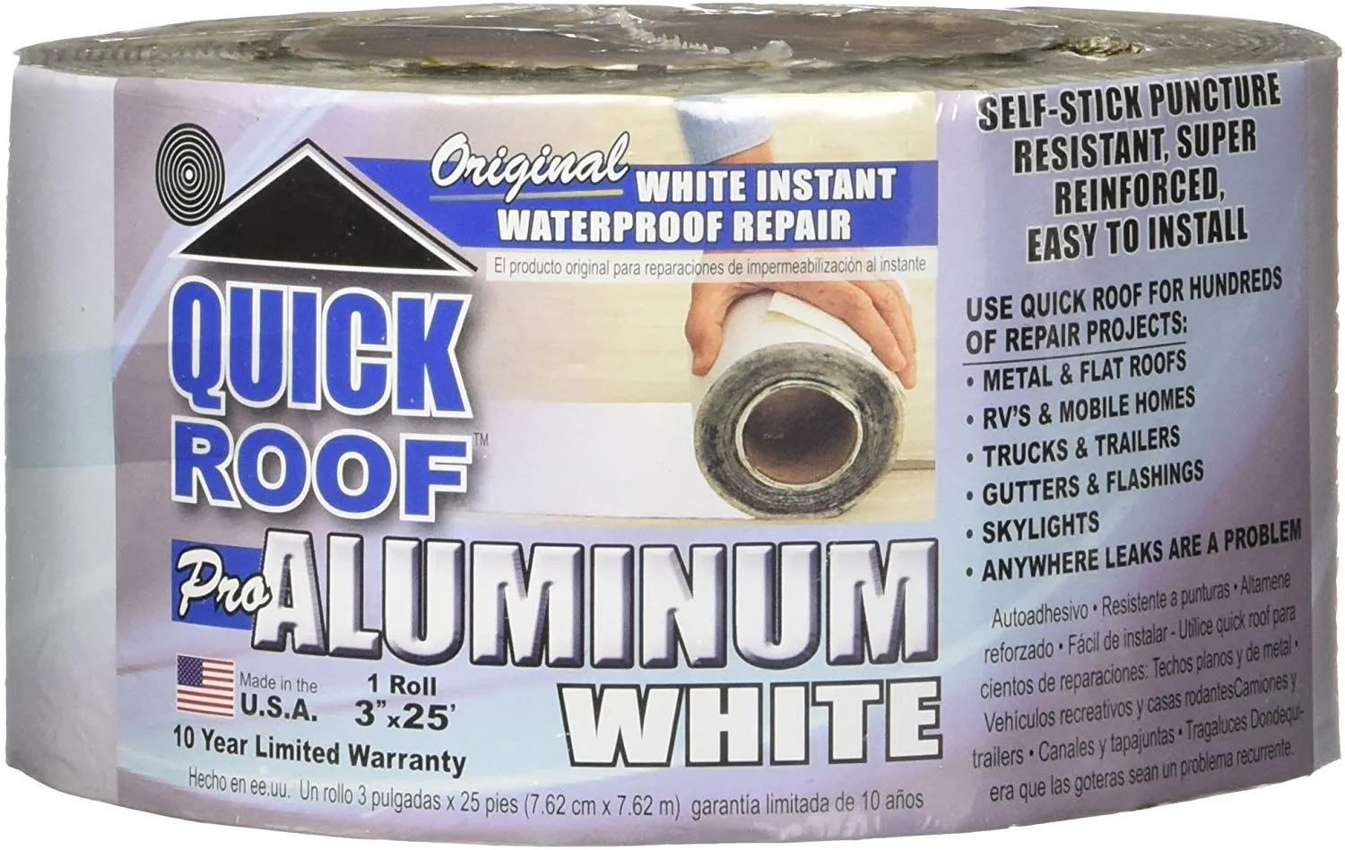 QUICKROOF WHITE ALUM 3