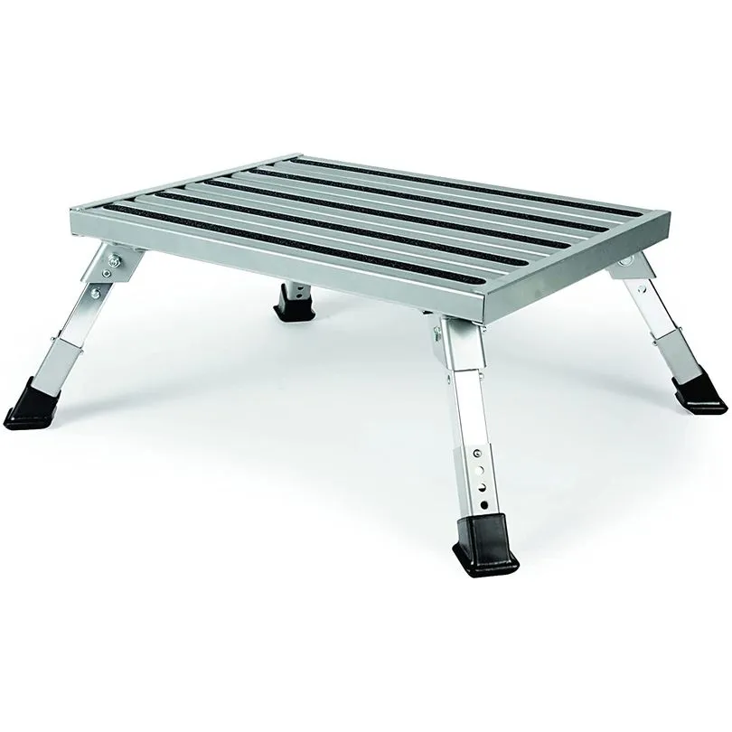 Step Stool, Alum Platform -Adj