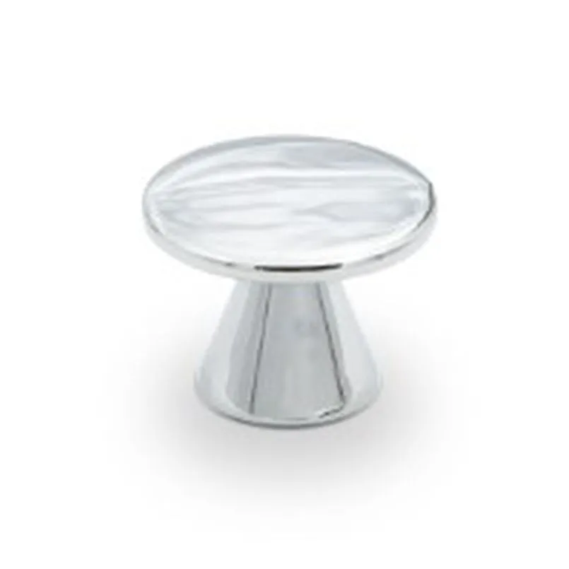 ROUND KNOB -POLISHED CHRM 10pk