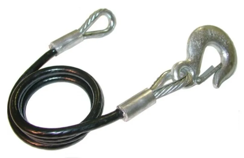 TRLR SAFETY CABLE W/EYE HOOK 1