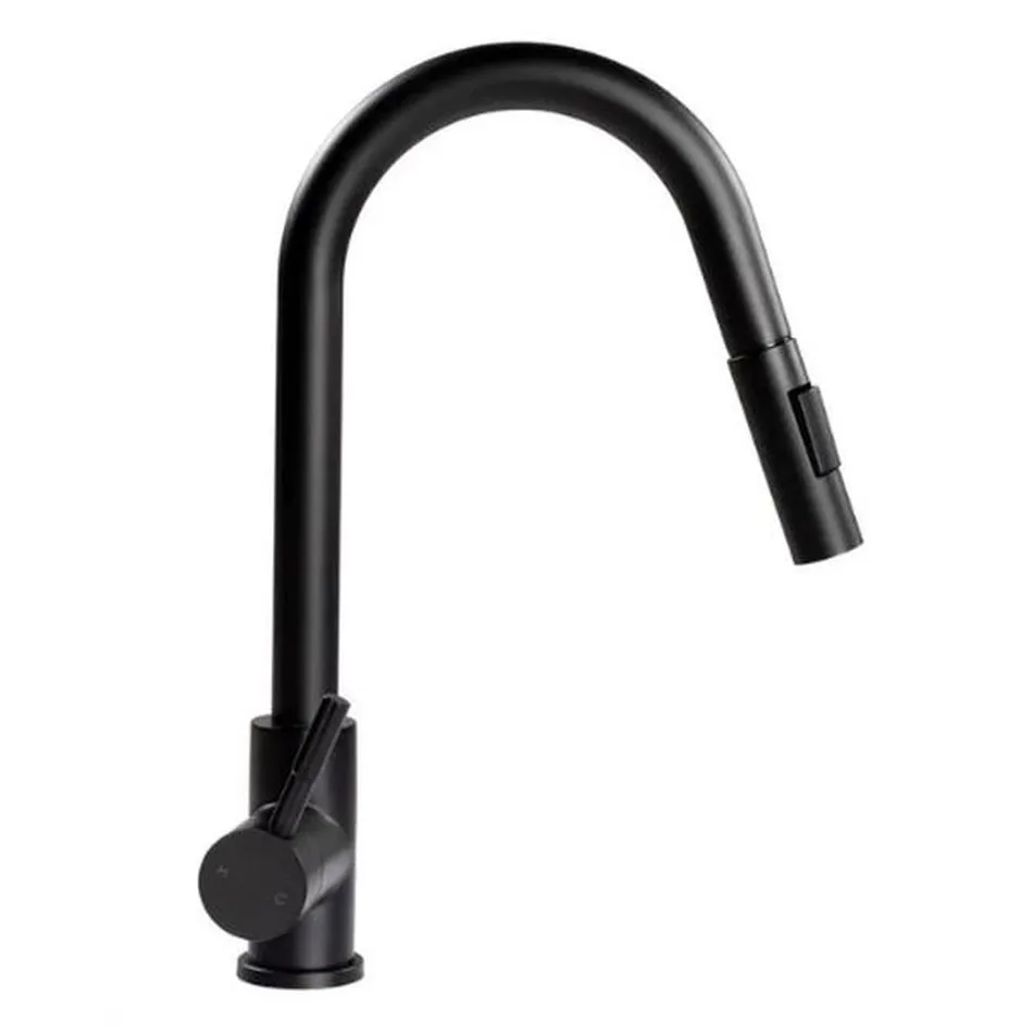 Bullet Pull-Down Faucet - Blac