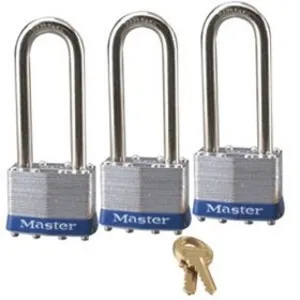 3 PK KEYED ALIKE PADLOCKS