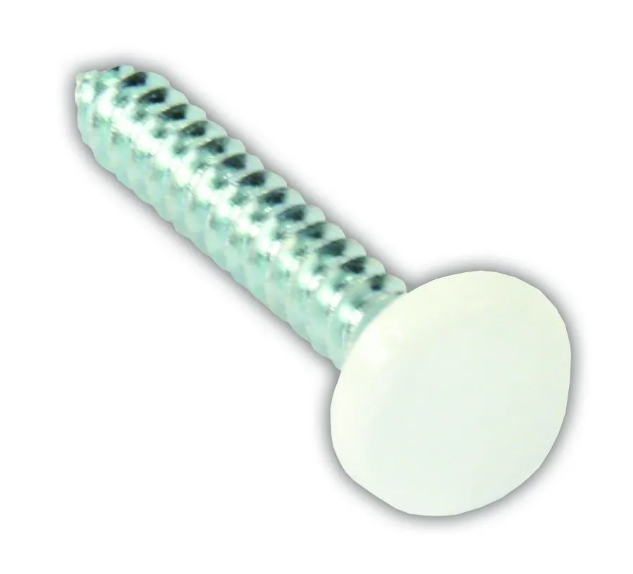Screws w/Covers WHT 14