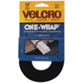 VELCRO BUNDLE TIES,9'BLK