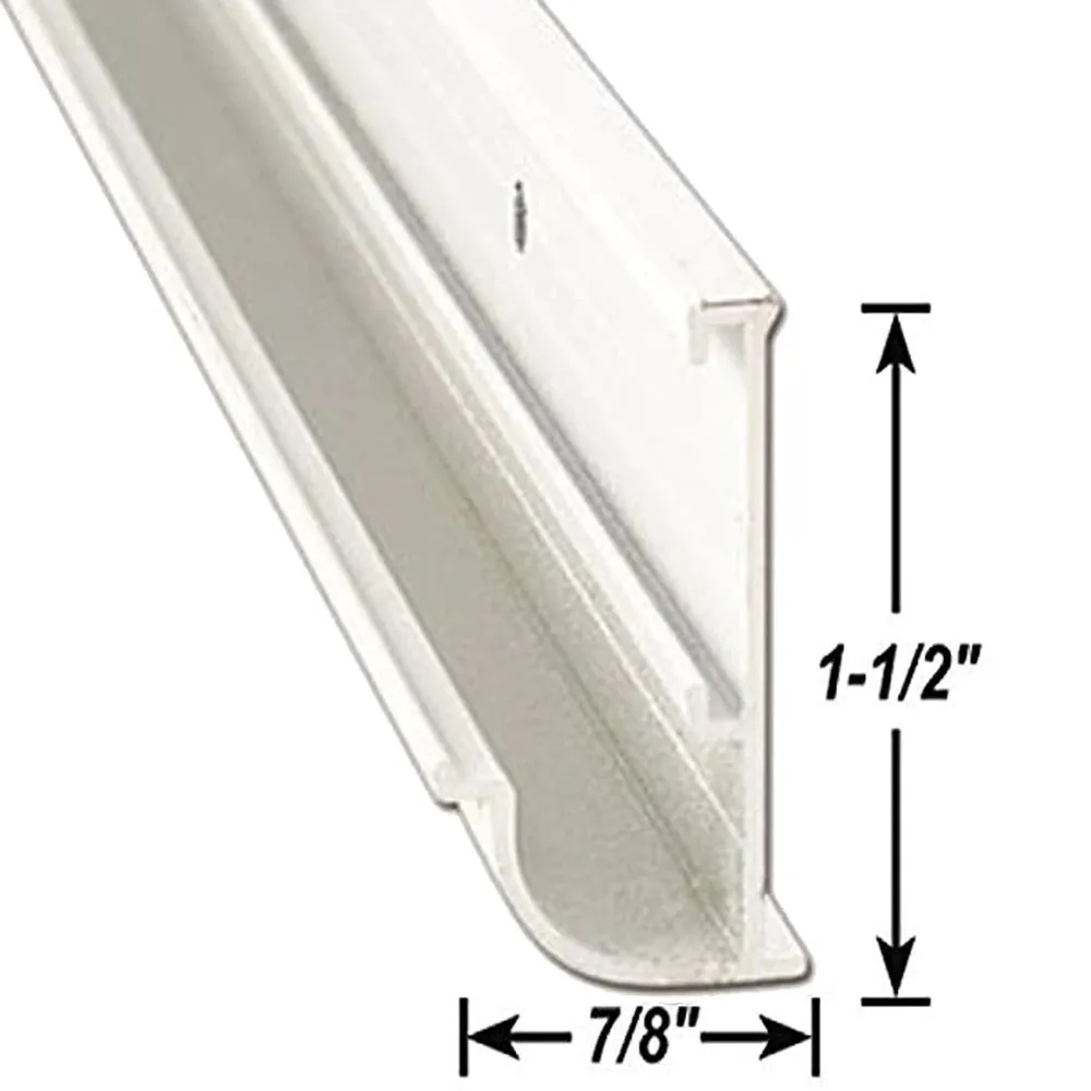 Flat Trim w/Insert- Black- 8'
