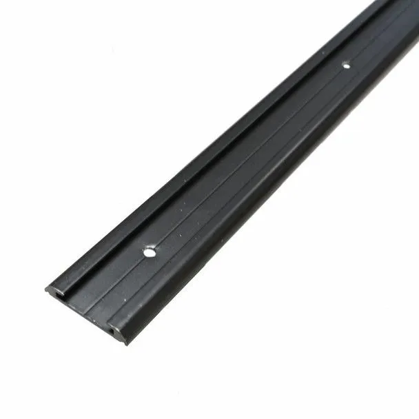 Flat Trim w/Insert- Black- 16'