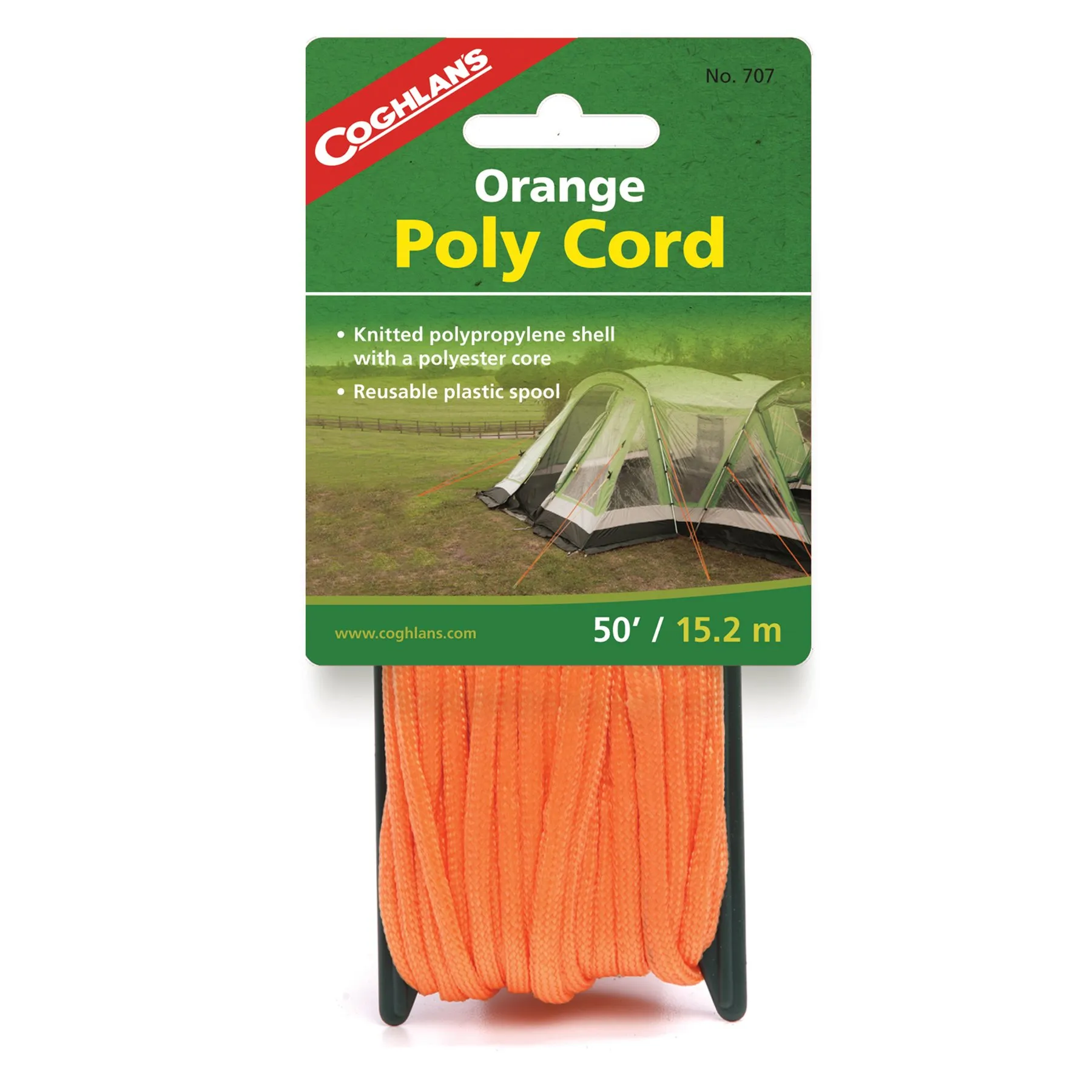 Poly Cord - Orange - 50'