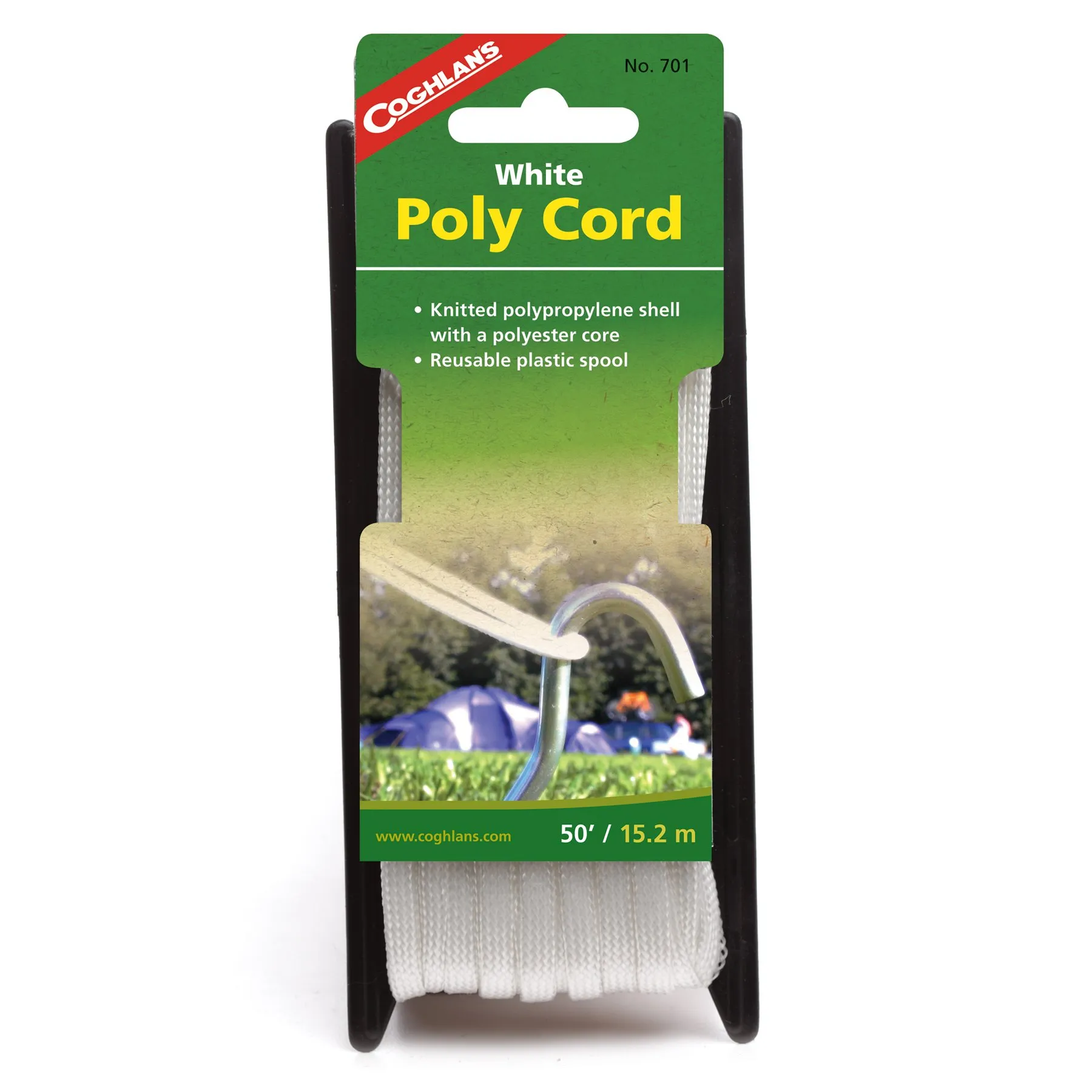 Poly Cord -  White - 50'