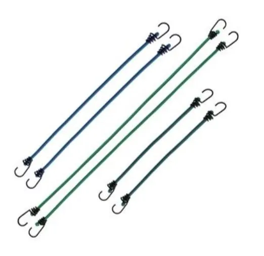 ASSORTED BUNGEE CORDS - 6 PACK