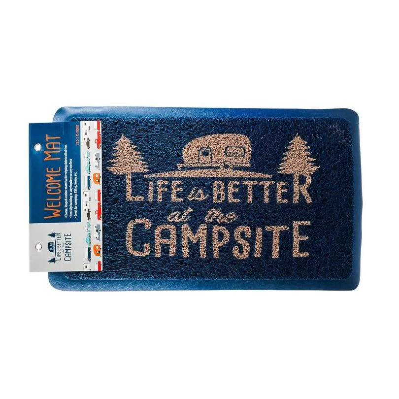 Scrub Rug, Blue/Orange, Small