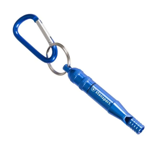 ALUMINUM EMERGENCY WHISTLE W/
