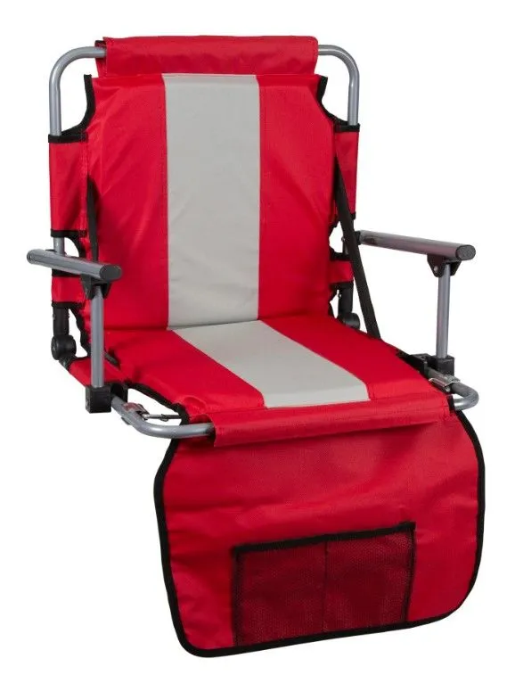 STADIUM SEAT WITH ARMS - RED