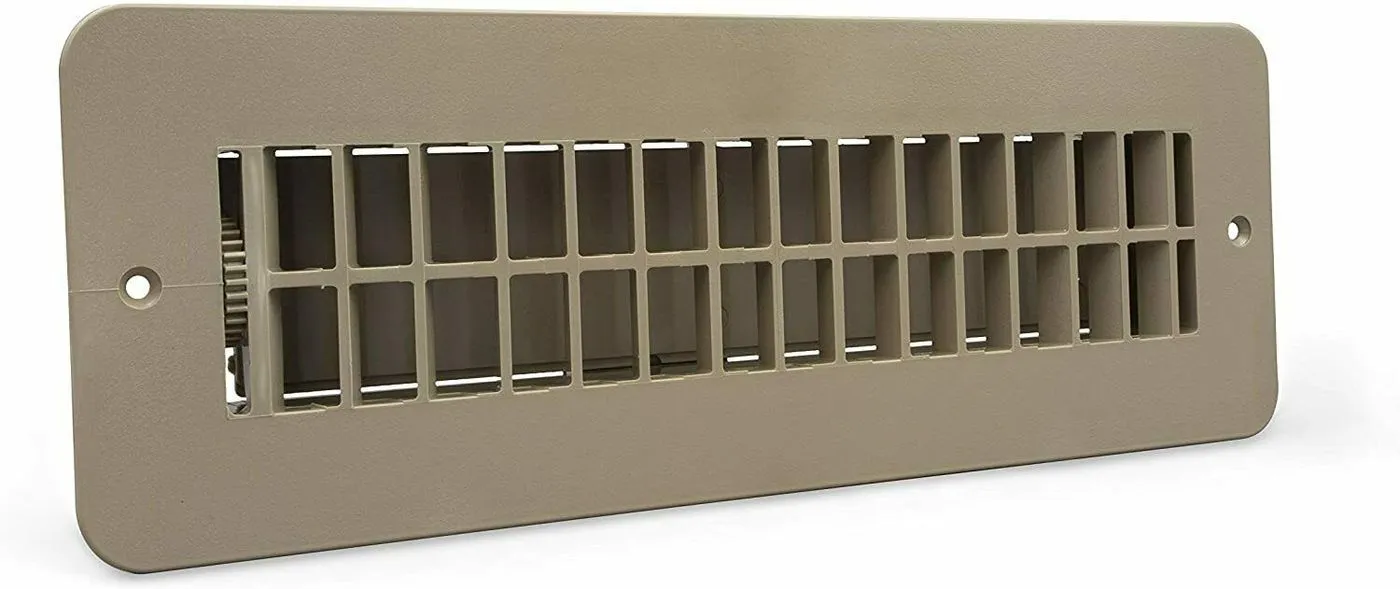 Floor Register Dampered, Tan