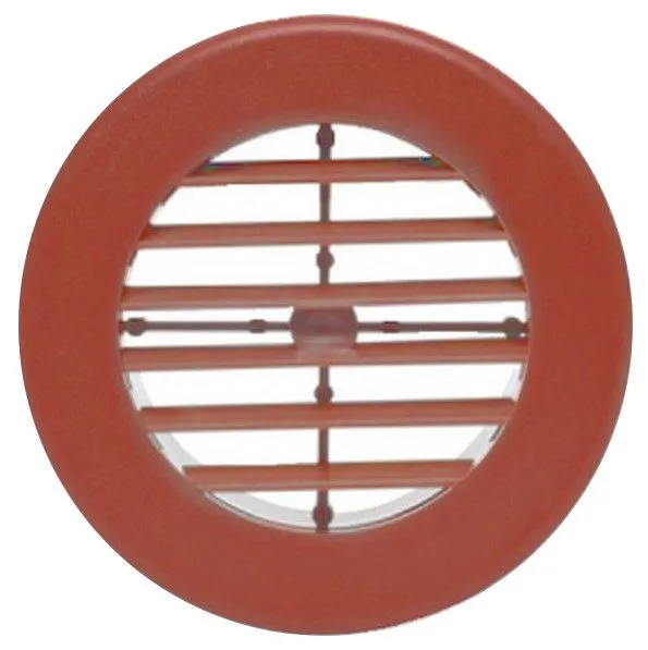 Round Register w/ Dmpr, Walnut