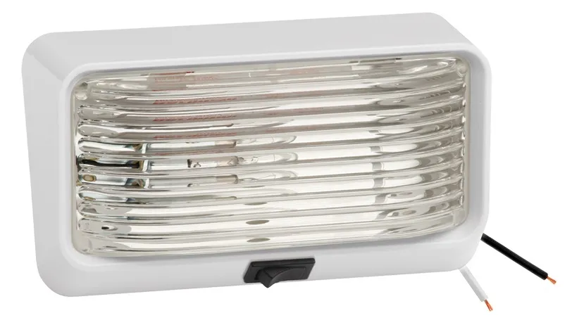 Porch Light w/Switch Brite Wht