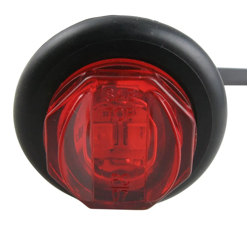 LED UNI-LIGHT W/GROMMET;RED
