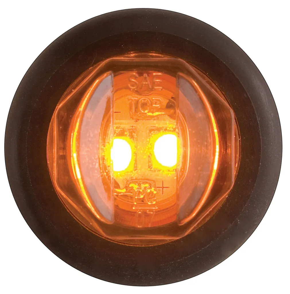 LED UNI-LIGHT W/GROMMET;AMBER