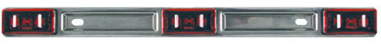 LED ID LIGHT BAR STAINLESS;RED