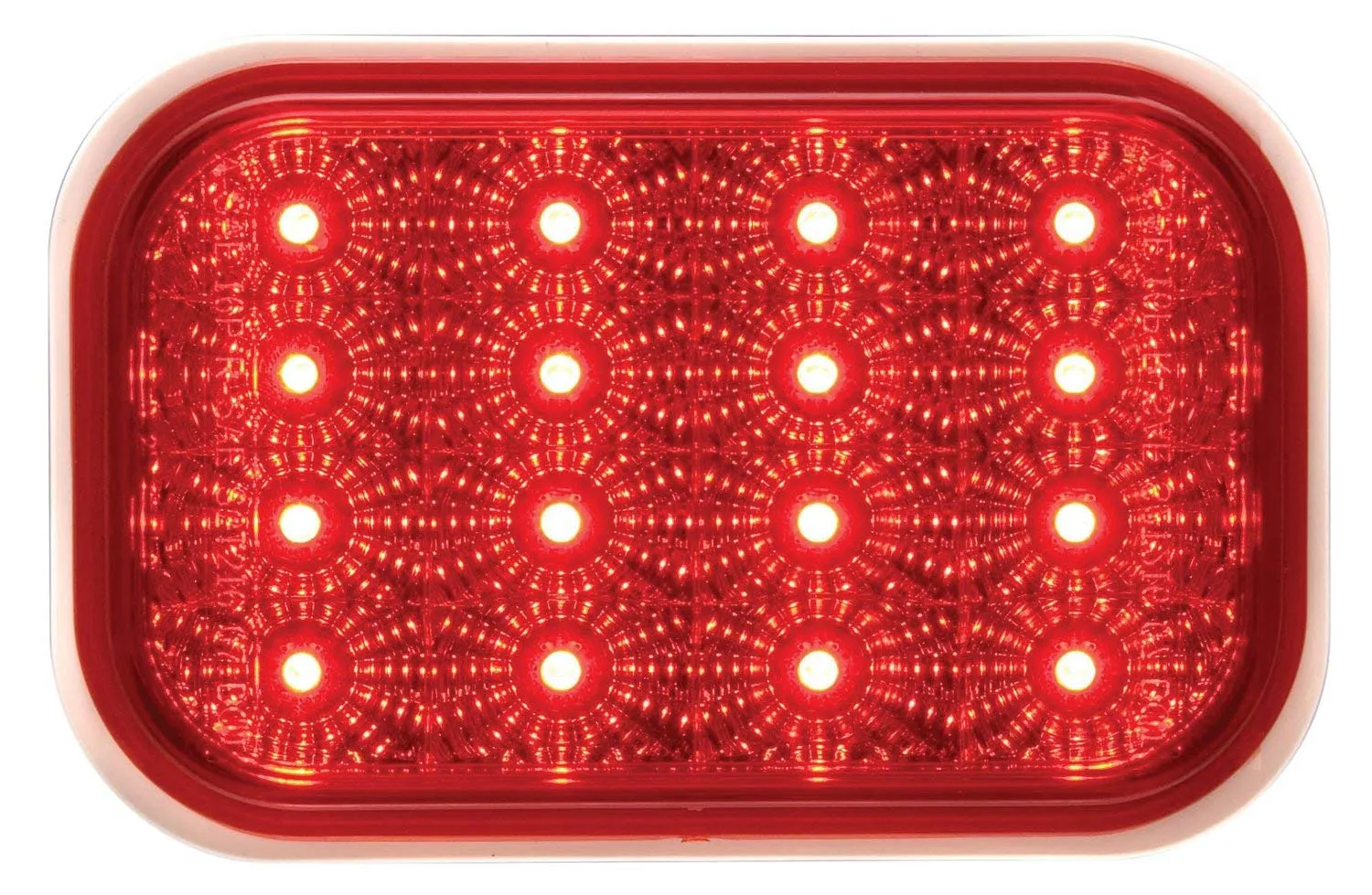 LED MIROFLEX RECT. S/T/T;RED;