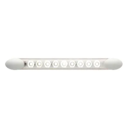 LED 8IN STRIP; 12V; CLEAR;W/OS