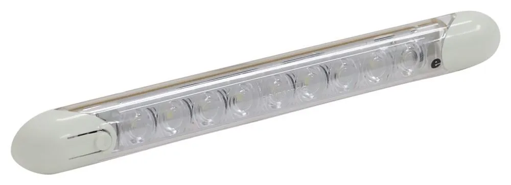 LED 8IN STRIP; 12V; CLEAR;W/SW
