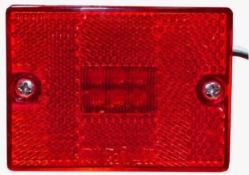 LED MARK LIGHT;SQUARE;STUD;RED