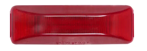LED MARK LIGHT RECTANGLE;RED