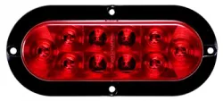 LED TAILLIGHT OVAL SURFACE RED