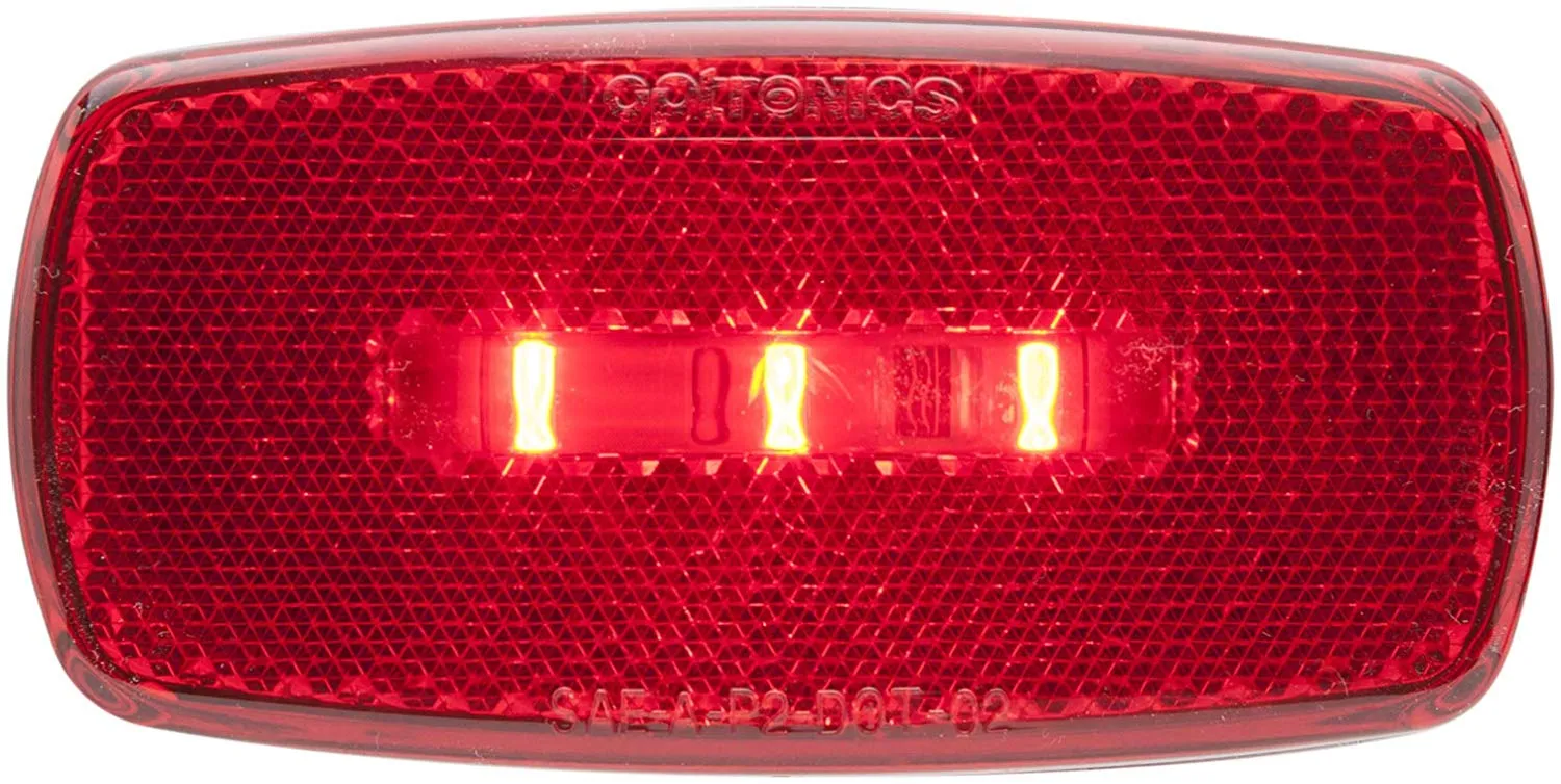 LED MARK LIGHT;OVAL;RED