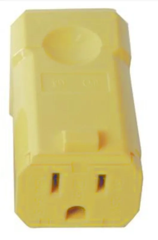 Female Plug  3 wire yellow qui