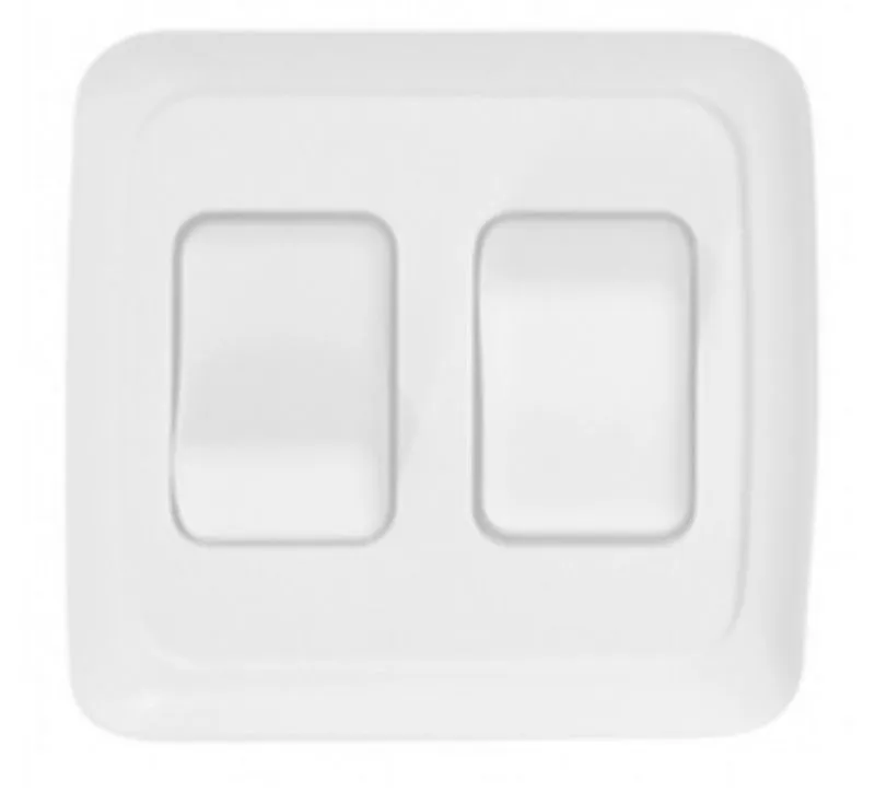 WHITE/CONTOURED  ROCKER SWITCH