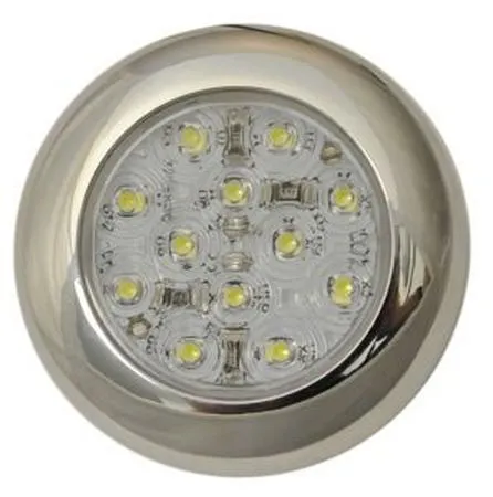 Puck Light, Clear with Chrome