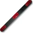 Red LED Tri-bar with Black Pla