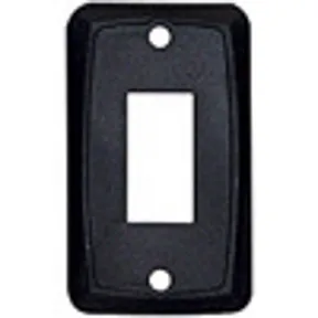 FACE PLATE BLACK SINGLE