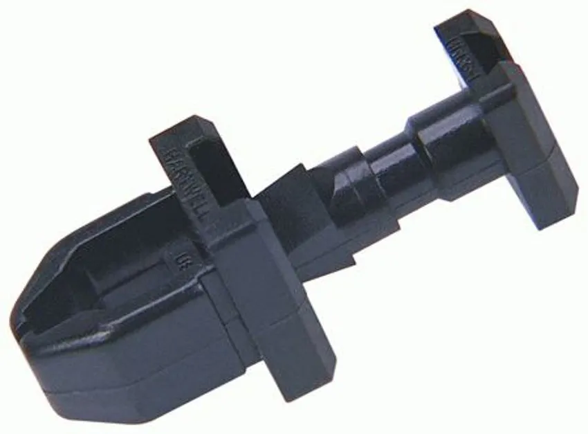 1/4 turn black nylon door latc