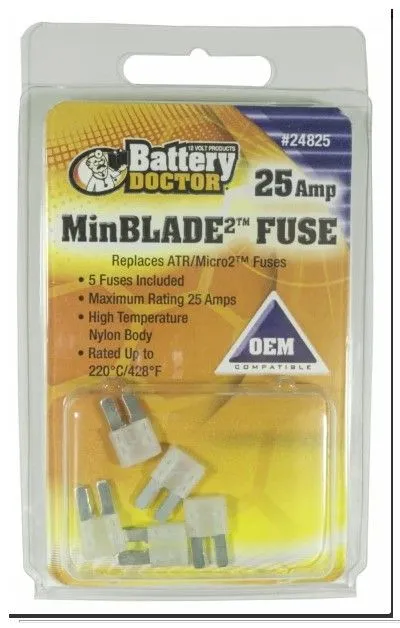 MINBLADE2 FUSE-25A-CLEAR-5PC R
