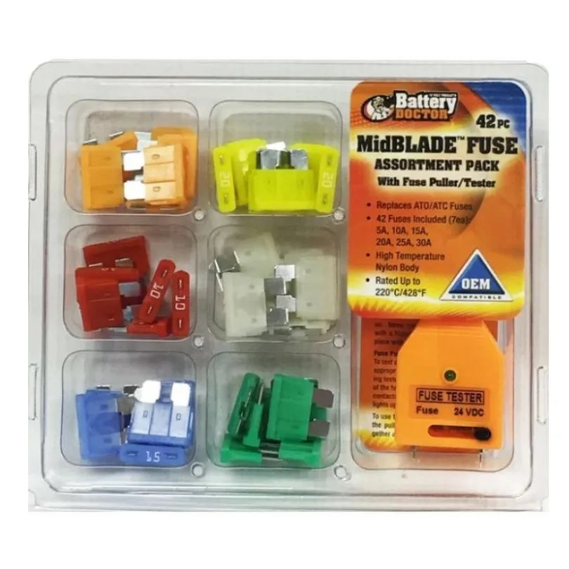 42PC MIDBLADE FUSE KIT W/PULLE