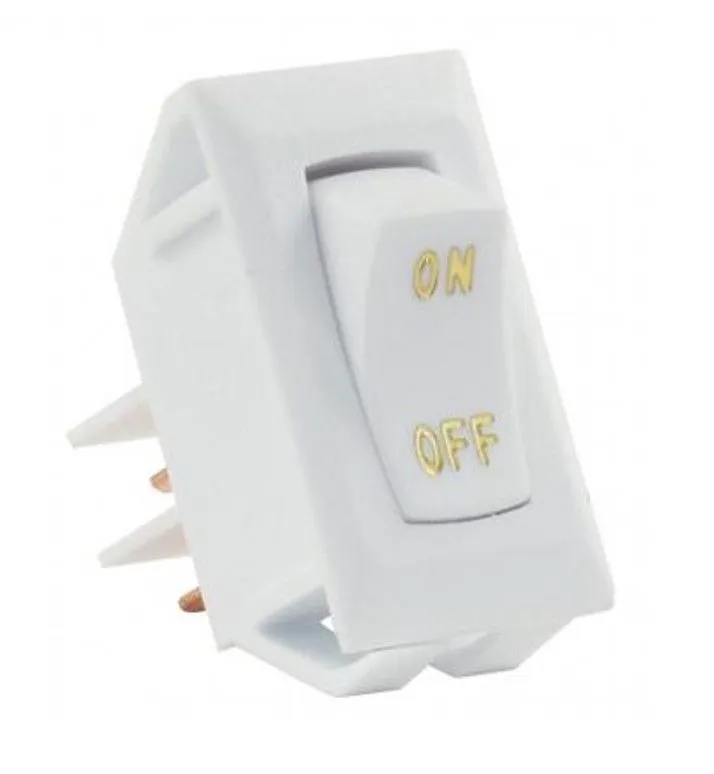 Labeled 12V On/Off Switch, Wht