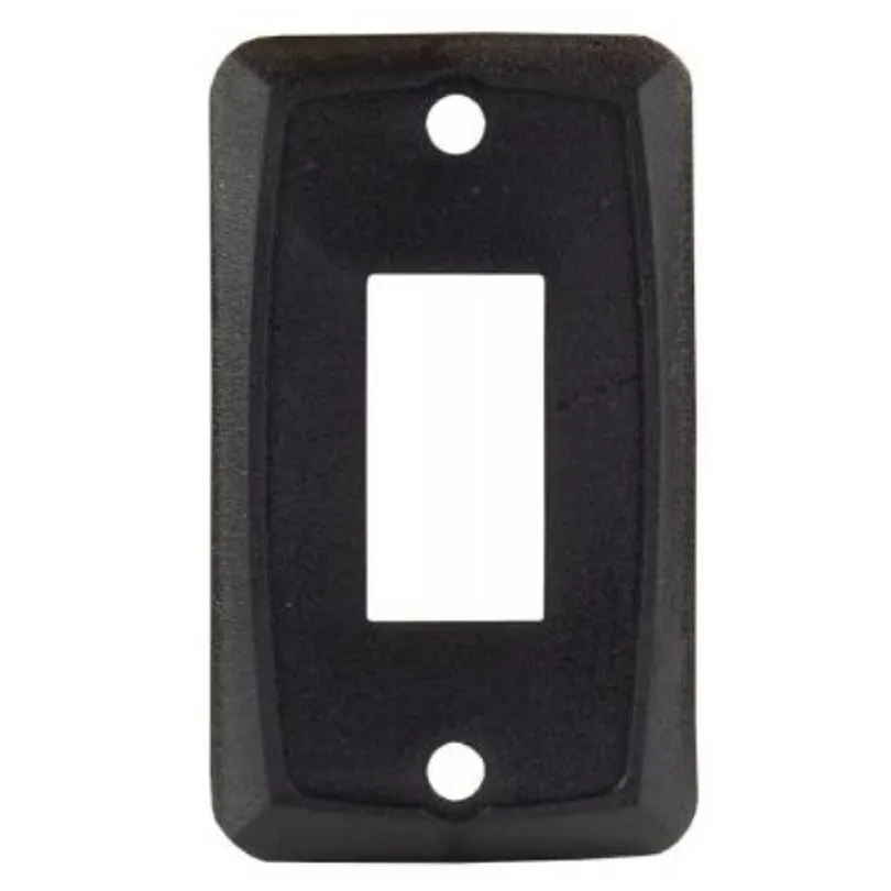 Single Face Plate, Black