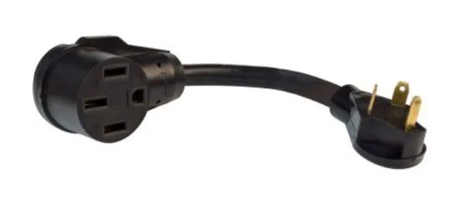 30AM-50AF 12in Adapter, Black,