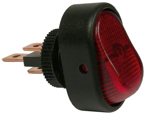 Illumin Red SPST Oblong