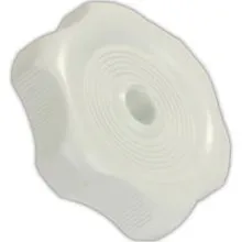 Window Knob - Round, White