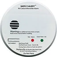 CO DETECTOR- SEALED BAT WHT RD