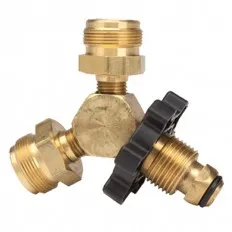 Propane Y adapter POL x (2) Ma