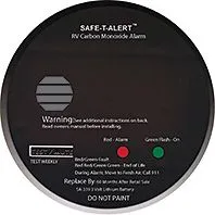 CO2 Alarm-Blk Rnd Surf Mnt 5 Y