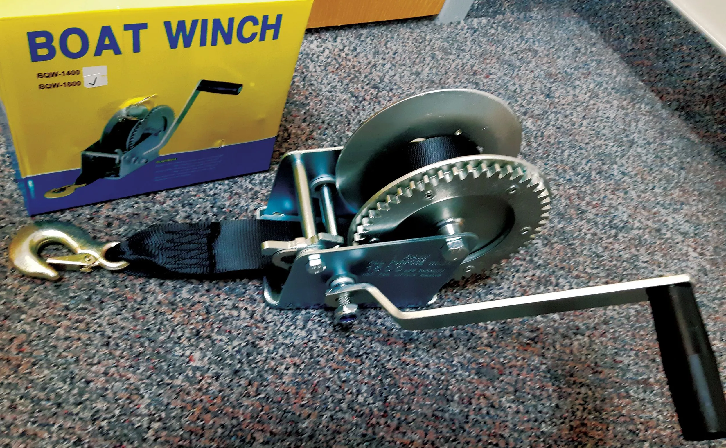 Hand winch 16K w/strap