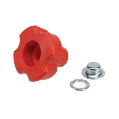TW red handle knob